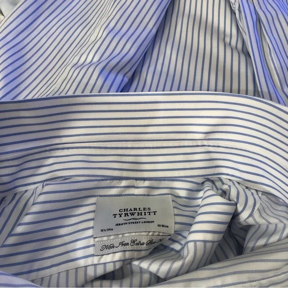 LAST CHANCE! Mens Charles Tyrwhitt Extra Slim Fit Button Down Shirt - Picture 6 of 15